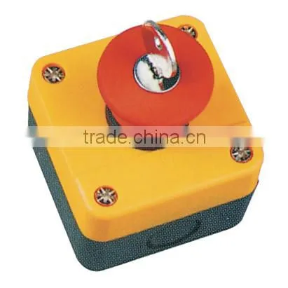 CNGAD 1 red mushroom head 40mm pushbutton box with key (mushroom key switch box, electronic key box)(GB2-J184)