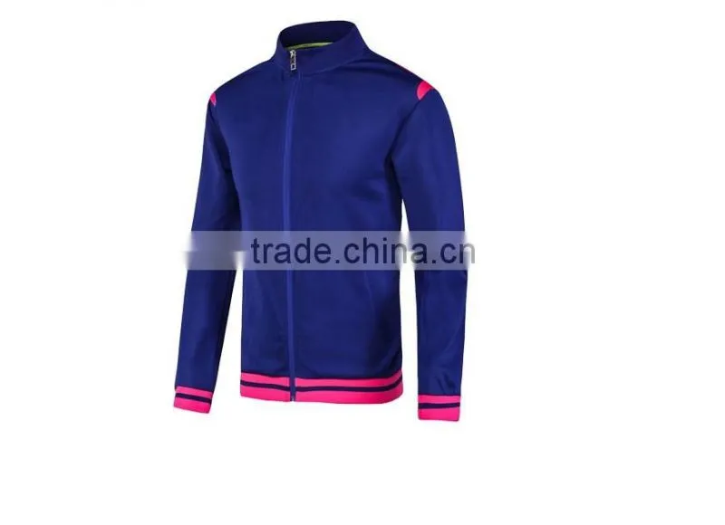 2016 newest cheap hot sell navy blue winter track jacket