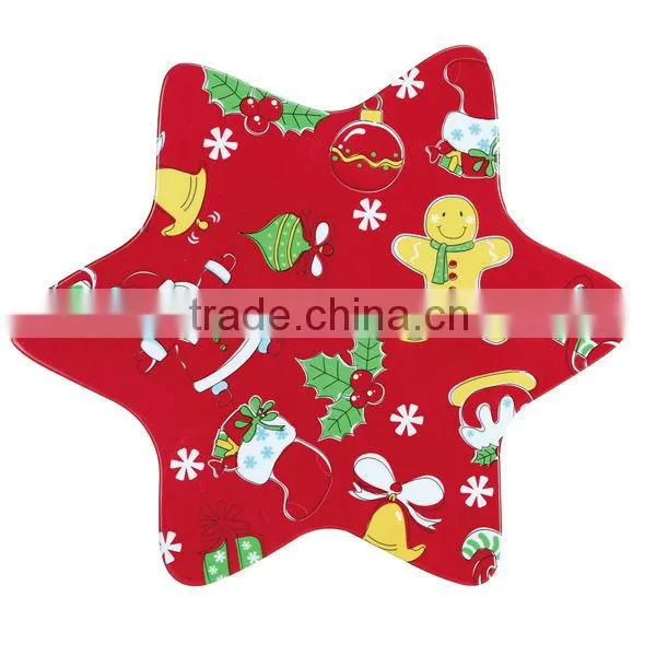 Star shaped dinner plate,plastic plate