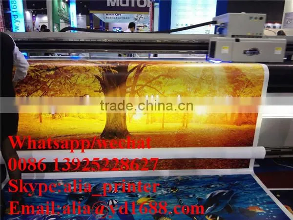 Digital large format wallpaper printing machine,pvc wallpaper printer with 150sqm/h