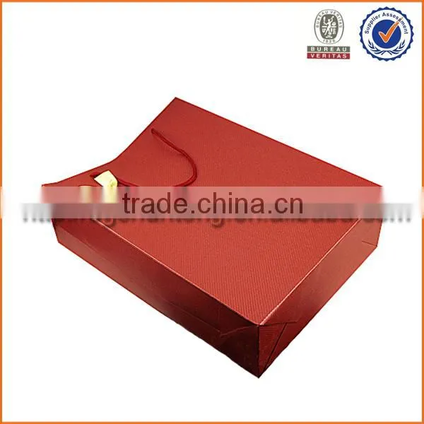 2015 red color paper bag