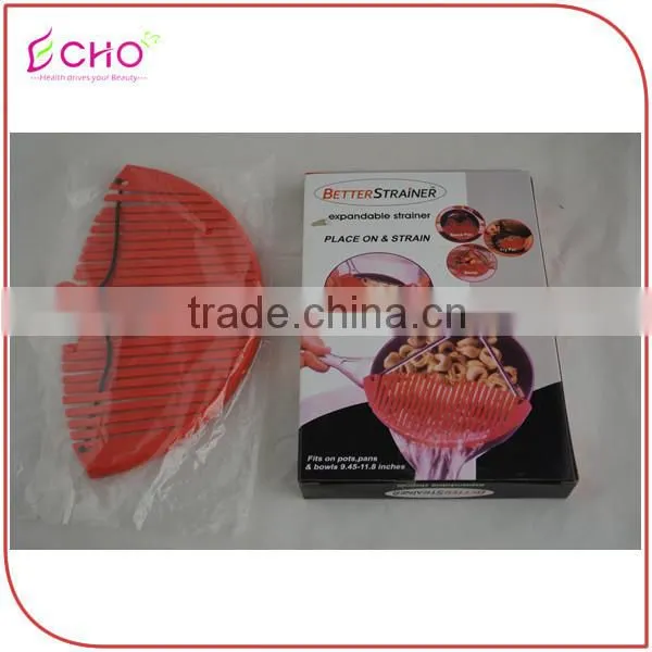 Collapsible Cooking Utensil POM&Silicone Food Grade Strainer/Colander