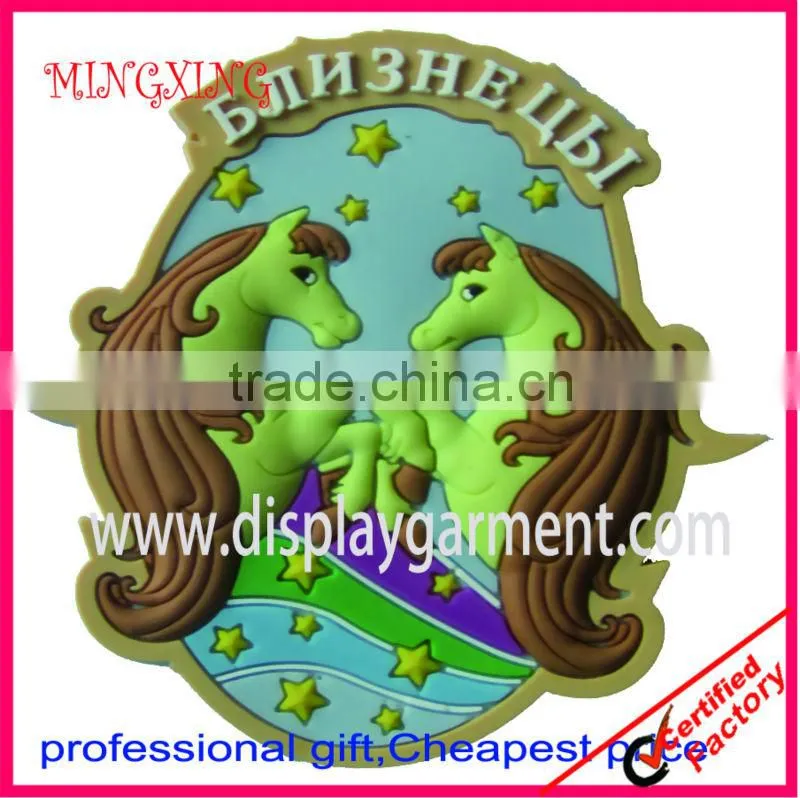 small pvc patch,silicone rubber patch, garment pvc badge,