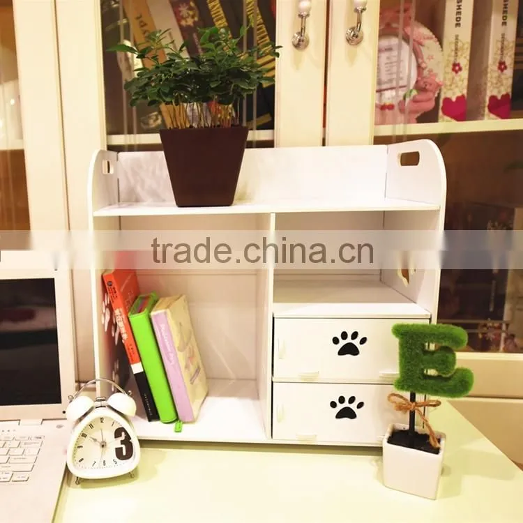 Durable waterproof diy plastic desk storage drawer organizer