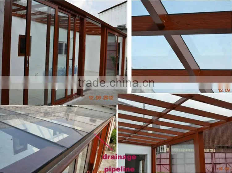 hot sell aluminum sunrooms glass houses made of glass