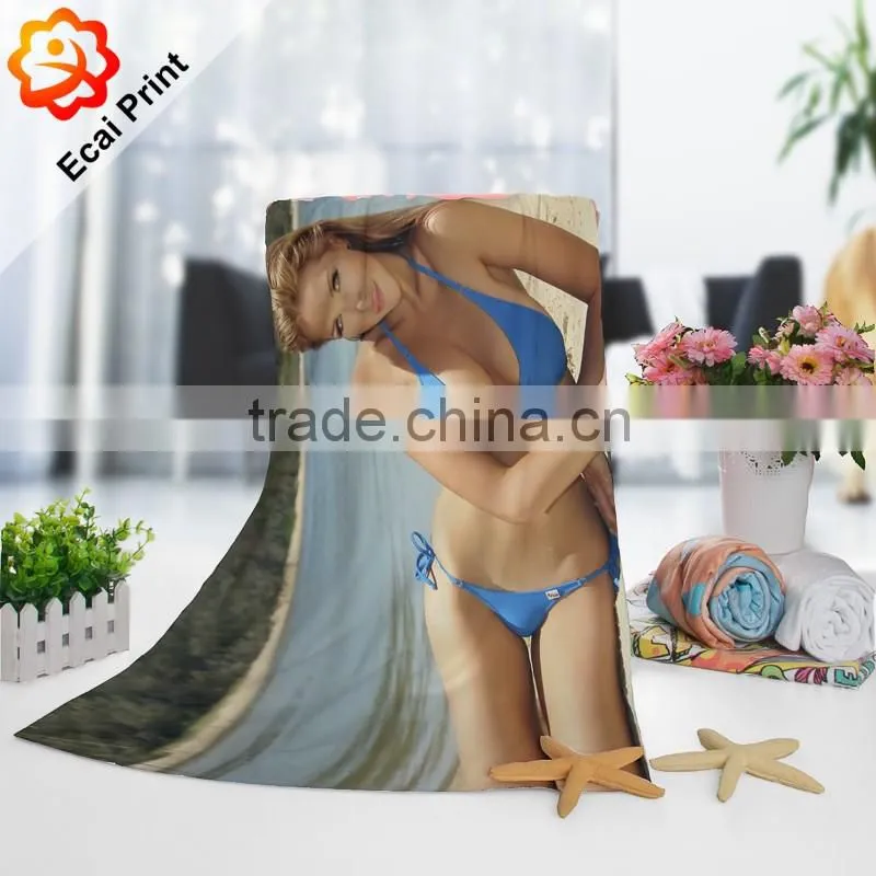 Hot sale good-looking customize heat transfer printed hotel towel