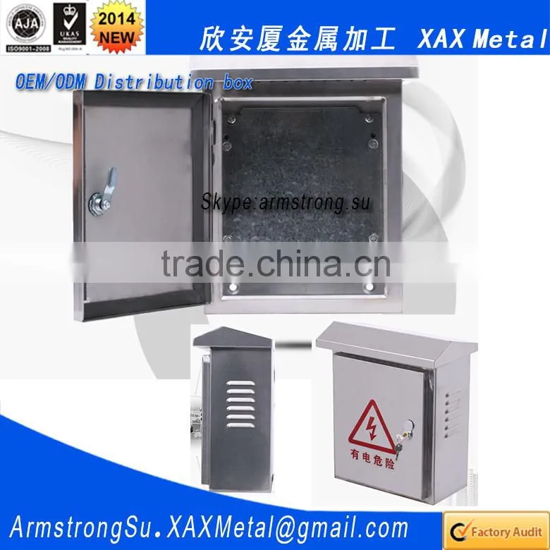 XAX58DB OEM ODM customized electrical power junction wire switch connecting steel distribution box