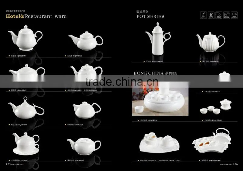 700ml round shape ceramic pot/kettle tableware bone china tea pot