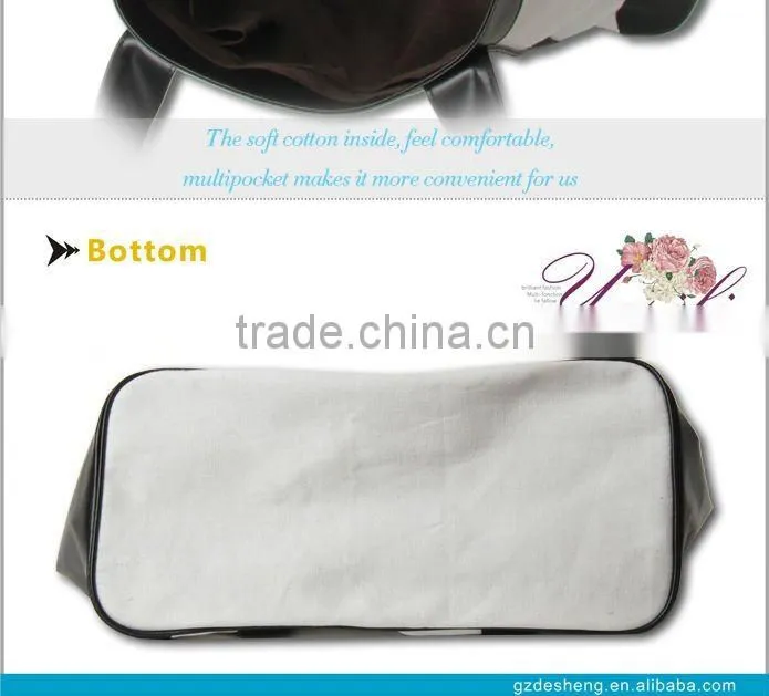 Fashion canvas shopping handbag