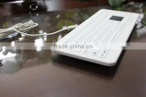 Waterproof backlight silicone medical keyboard with numeric keypad