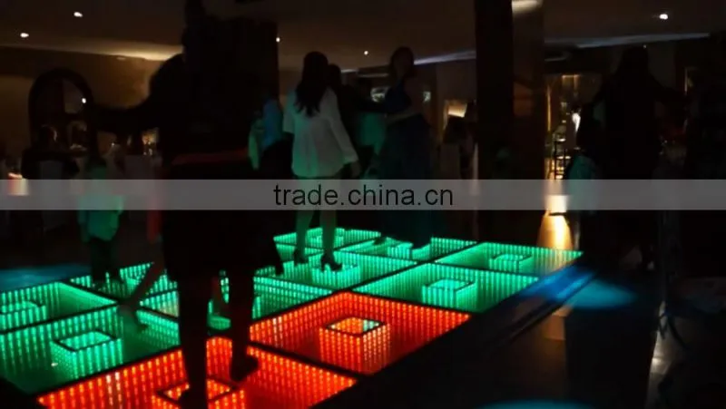 RGB color infinity led dancing floor/led dance floor paenls
