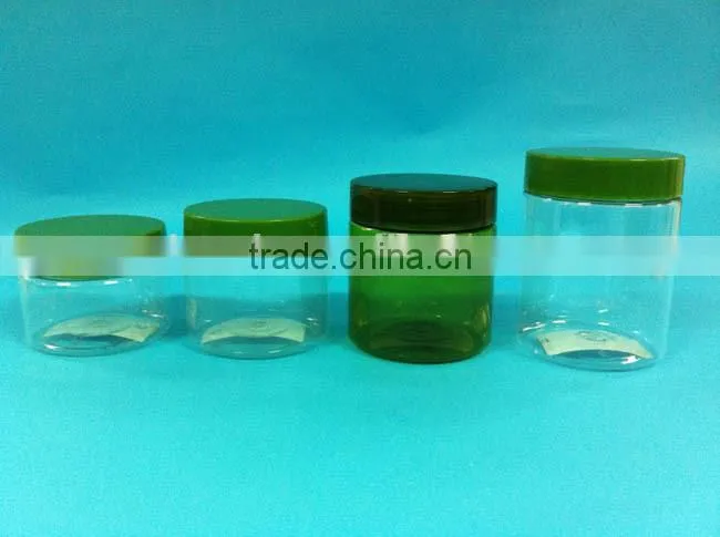 250ml PET cream jar, empty face cream jar with screw cap, cosmetic jar container