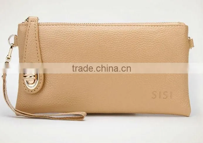 2016 china cheap fashion colorful genuine leather purses,leather purse with personalized logo