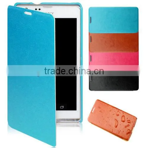 ultra-thin dlim leather phone cases cover for xperia SP M35h M35c C5303