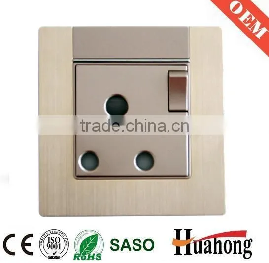 High quality Aluminium 13A wall socket