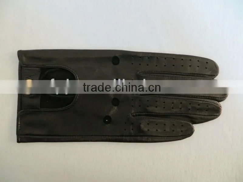 fashion leather material driving leather gloves