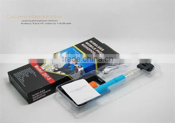 Z07-5 Selfie Stick Handheld Monopod with Bluetooth Button for Android/IOS Smart Phone