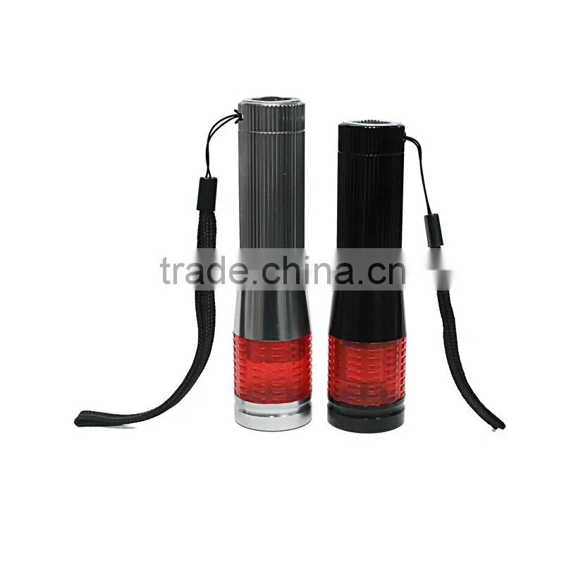 Mulrifunction Red Light Warning 1W LED Ttorch Flashlight