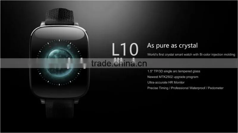 Hot sale 2015 New Gift L10 Bluetooth Watch For Smart Phone heartrate Smartwatch wrist watch