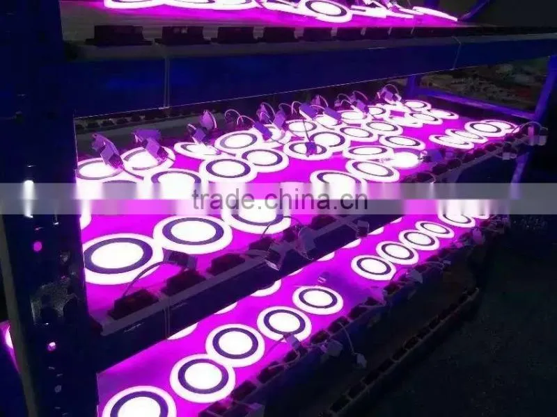 round LED panel light white +blue bi-color two color LED decorative ceiling lihgt 2016 hotsale exporting product made in China