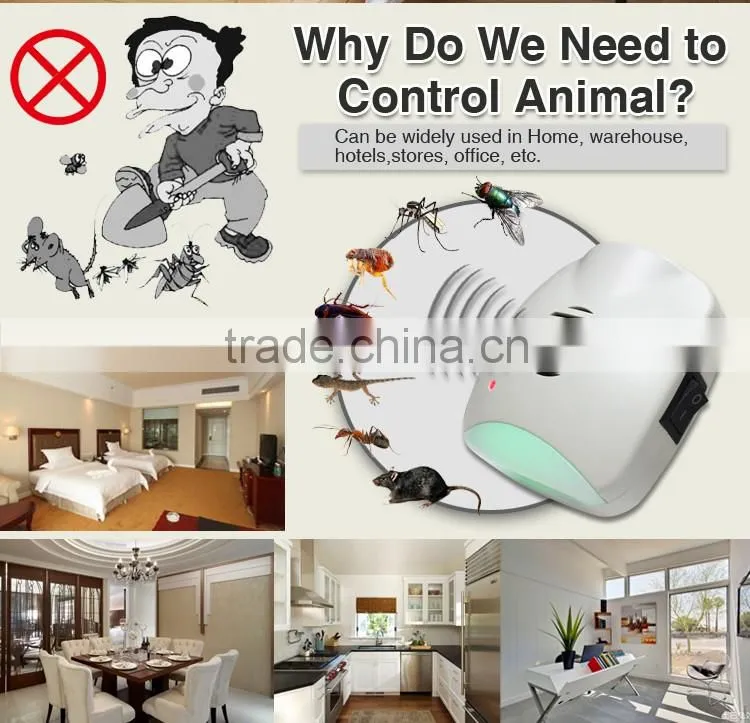 For good life With LED Night Light Mini Plug-in Electronic Ultrasonic anti cockroach