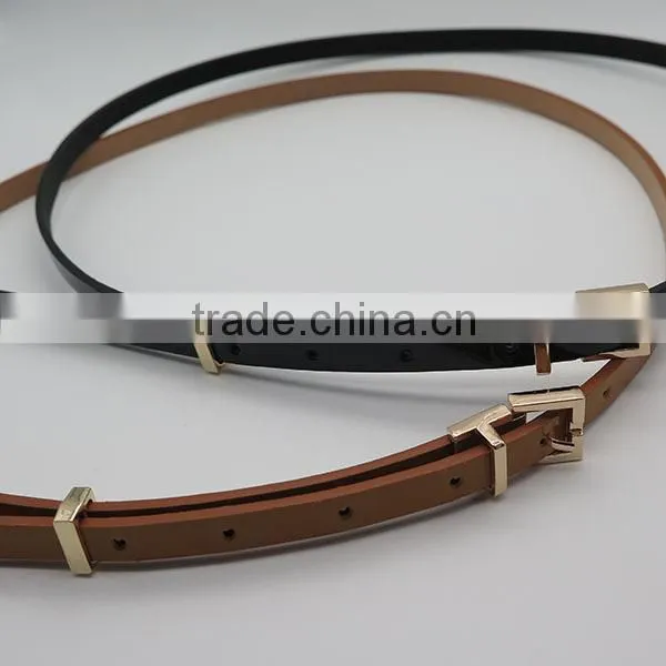Simple skinny belt for jeans and dress