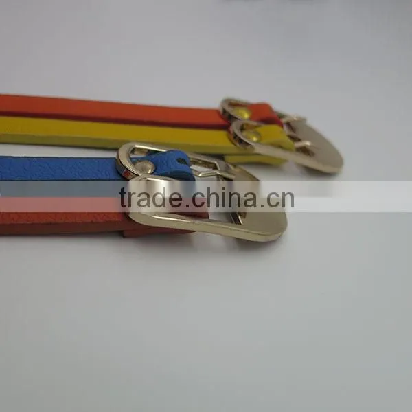 Fashionable 2 colors skinny belt colorant match belts for women