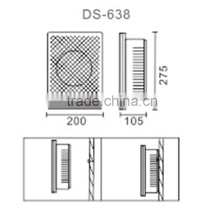 Indoor wall installation speakers, wall mount speaker
