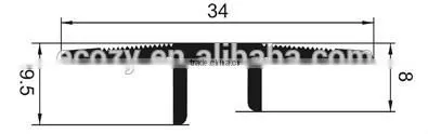Aluminium floor T-moulding trim