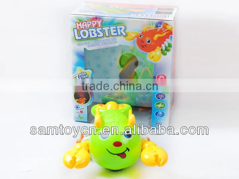 BO crayfish shaped kids projector toys with light&music