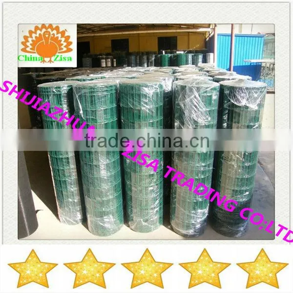 green square wire mesh fence post