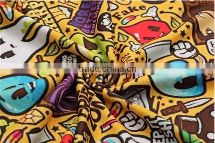 100%cotton 3D t shirt Printing Short Sleeves Wholesale