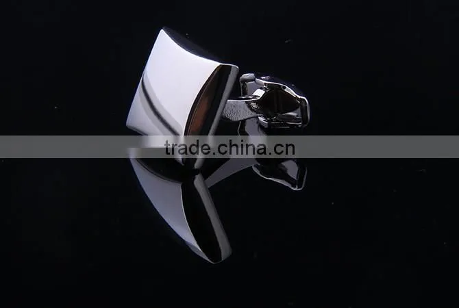 925 silvering steel Cufflink,Blank Cufflink