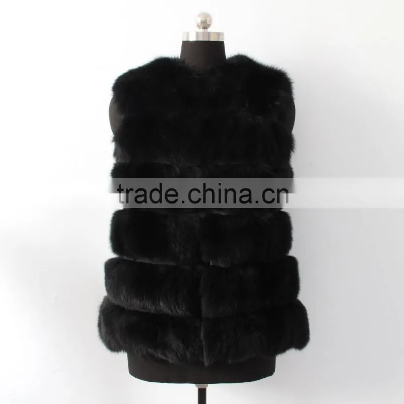 hot sale pretty good clothing brand Showmefur fox fur vest