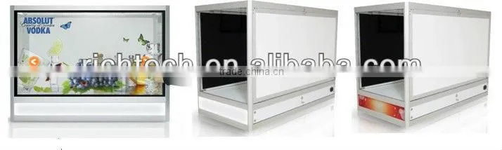 Richtech NEW technology transparent LCD small with player video