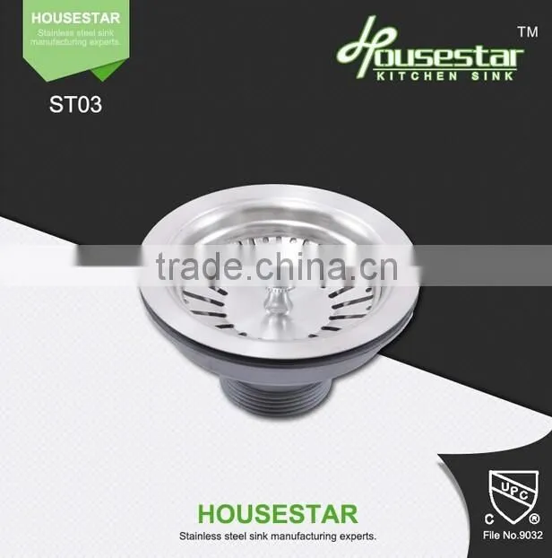 Kitchen accessories USA style semi-steel sink strainer for Used-commerical stainless steel sink