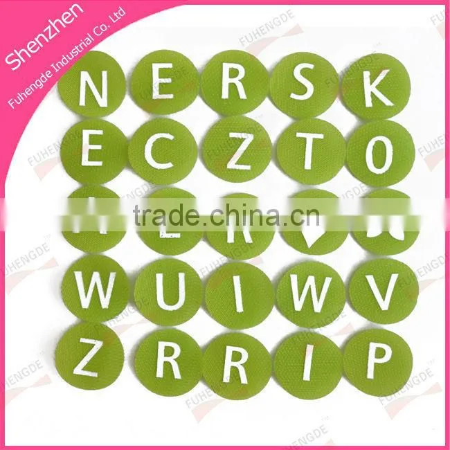 Precut DIY hook loop letters alphabets