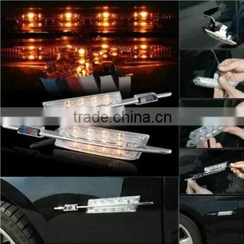 Black housing led side marker lamp for BMW E46 LCI facelift led side marker 12v 24v