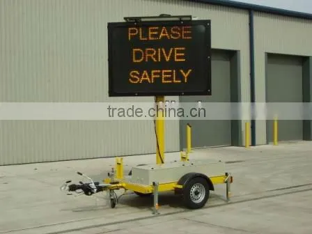 Australian standard solar traffic LED trailer signs VMS