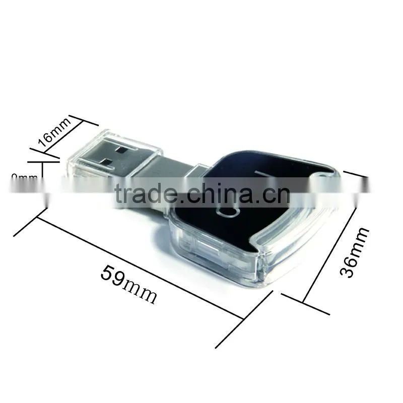 2016 new arrive LED usb keychain drives