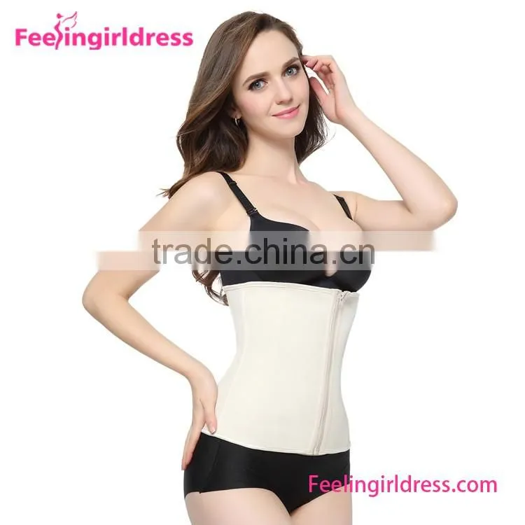 Women's 9 Steel Boning Short Torso Big Women Rubber Latex Waist Slimming Corset