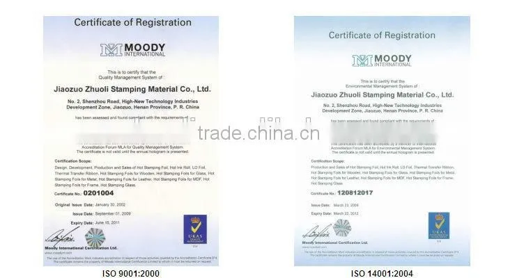 Date Coding Foil hot stamping foil for printing expiry date batch numbers 30mmx122m