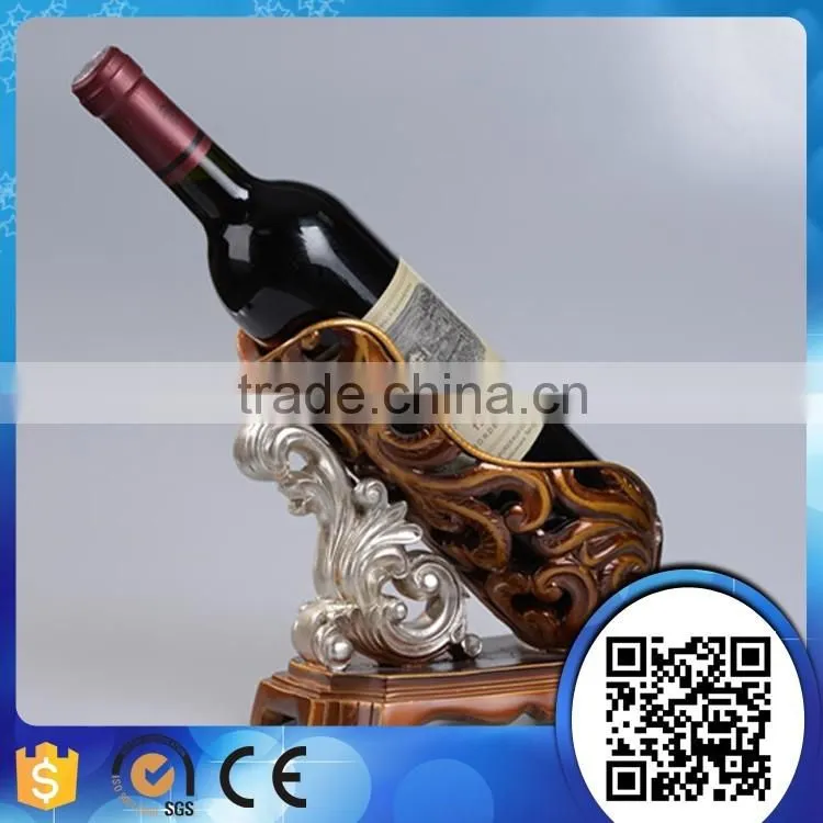 manufacturer factory price polyresin decorative wine bottle holder