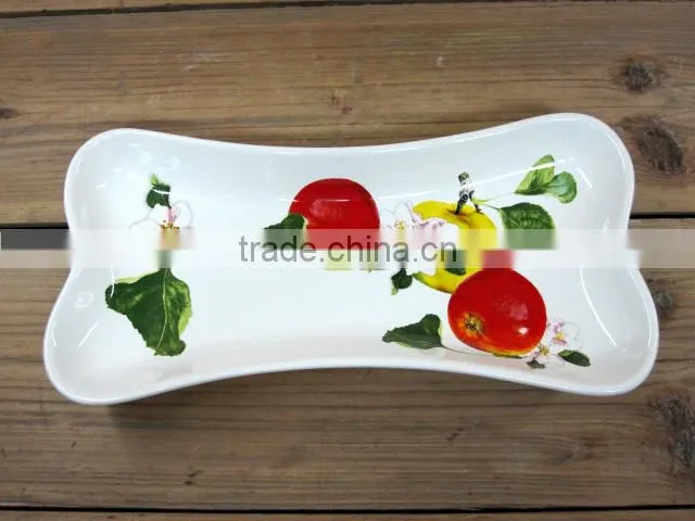 Household 6 Small Ceramic Tea Coffee Cups with Green Tray Set