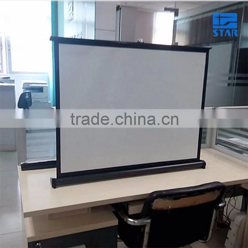 High End H40 40 inch 16:9 Portable Outdoor Foldable Hanging / Desk / Table Projector Screen, mini pull up screen
