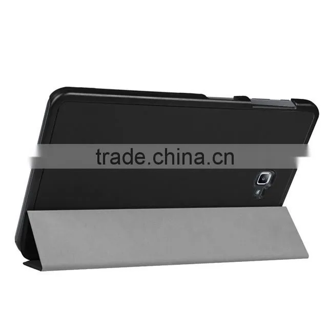 three fold flip leathe case cover for samsung TAB A 10.1