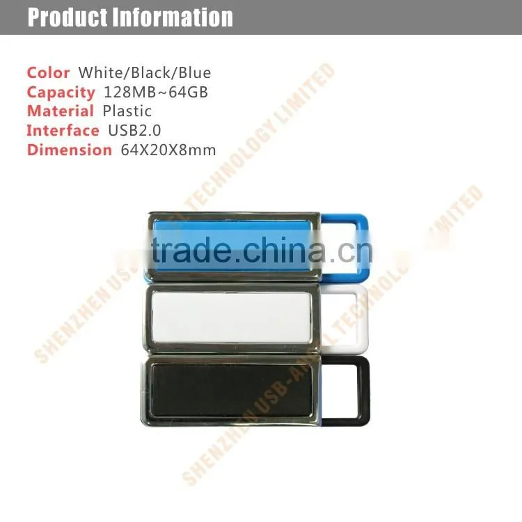 Multi color usb flash drive 8gb sliding usb pen drive 2.0 usb memory stick pen drive