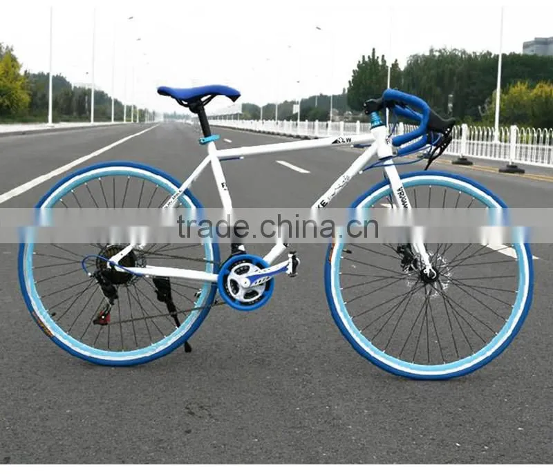 26-inch road bike 21 speed high carbon steel dual disc brakes road bike