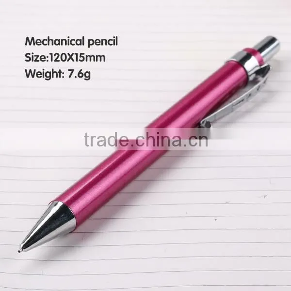 2016 hot sale retractable tip mechanical pencil for students