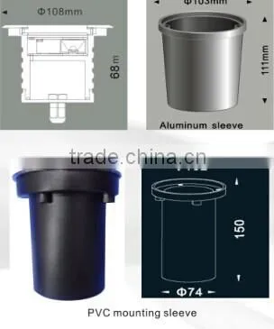 JP-82536 RGB high quality waterproof inground lamp,outdoor garden path lighting